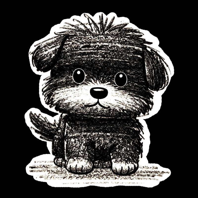 Fuzzy Puppy (Grey)