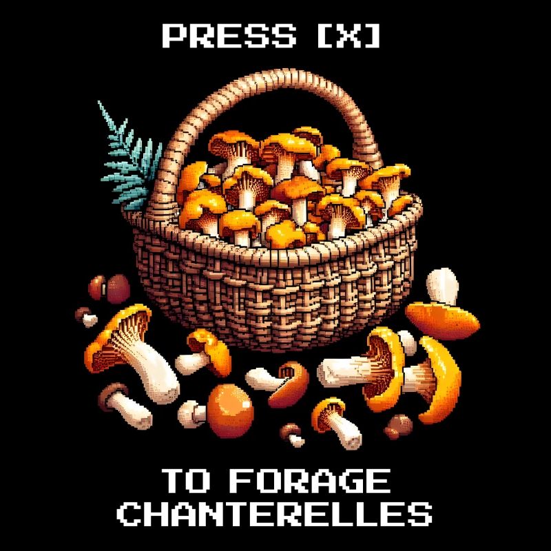 Press [X] to collect | Chanterelles Foraging