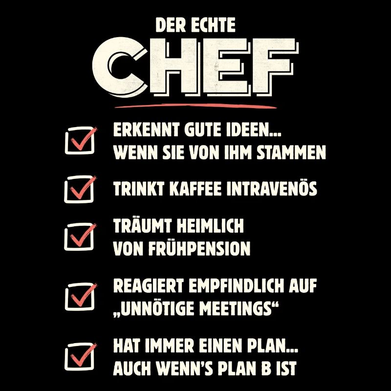 Der echte Chef – Checkliste mit Humor