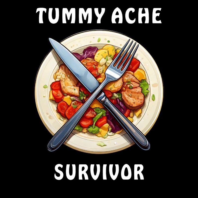 DINNER PLATE Tummy Ache Survivor