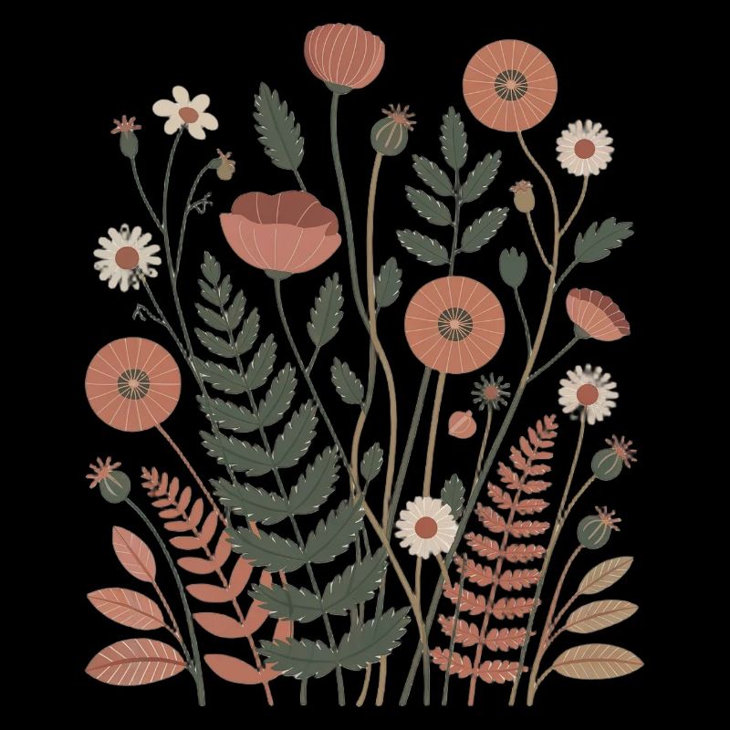 Boho Blumen – Blühende Harmonie