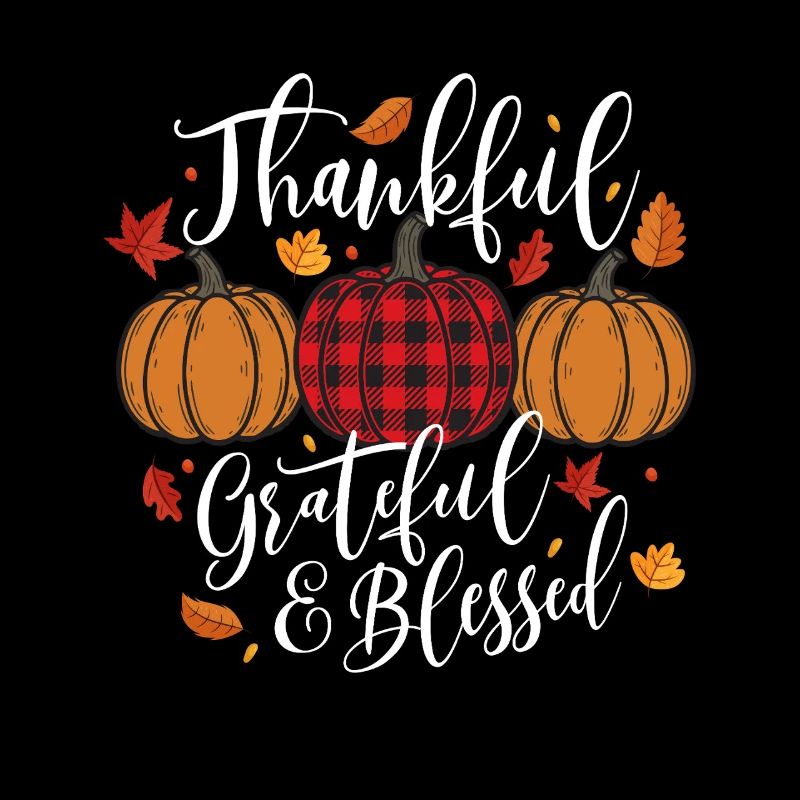 Dankbar Dankbar Thanksgiving Herbst