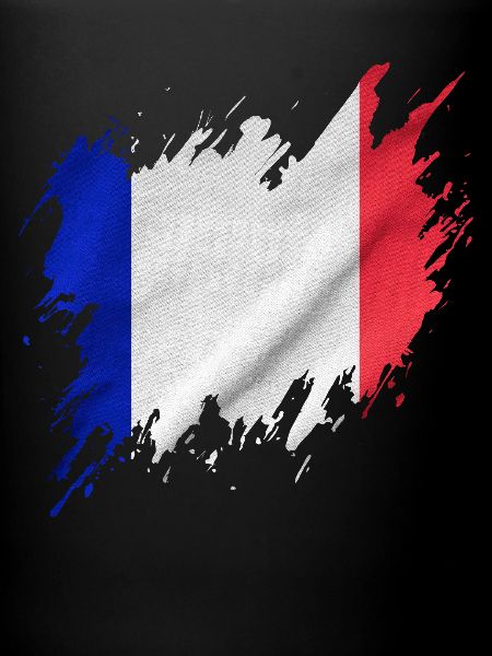 Drapeau français, style déchiré