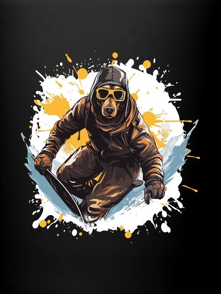 Doberman Dog Snowboard