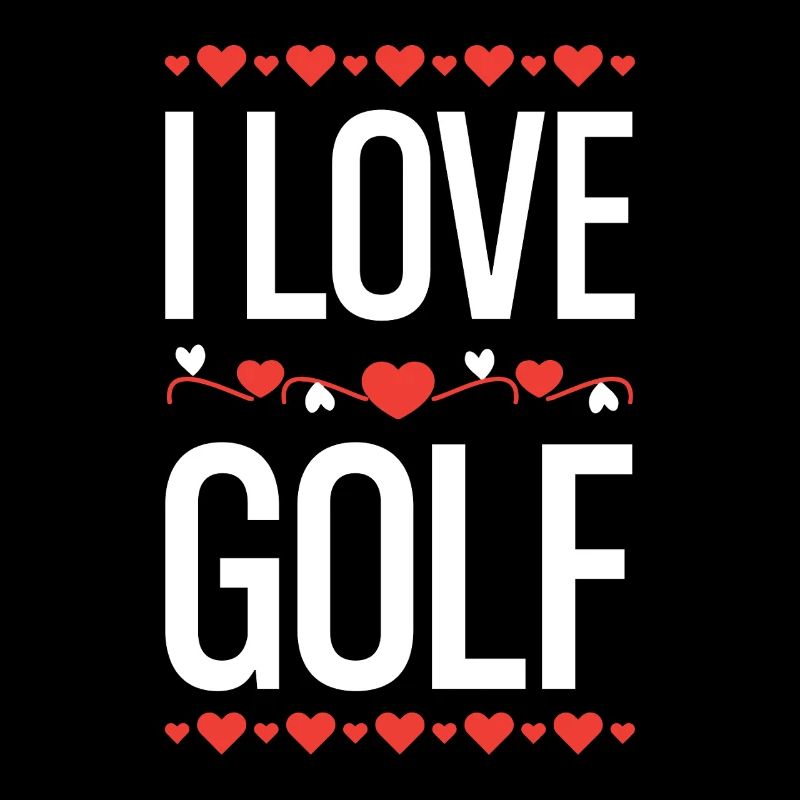 J’adore le design de cœur de golf
