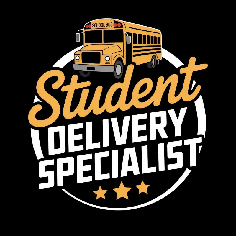 Student Delivery Specialist Funny School Bus Driver