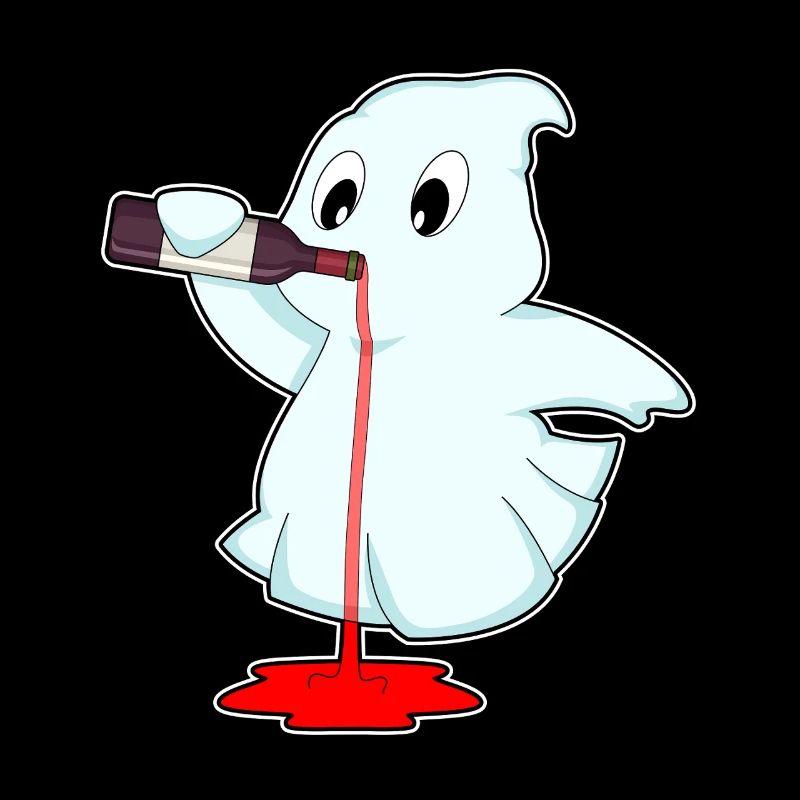 Geist Flasche Rotwein