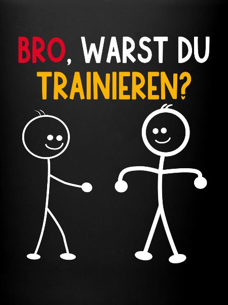 Strichmännchen WARST DU TRAINIEREN LUSTIG