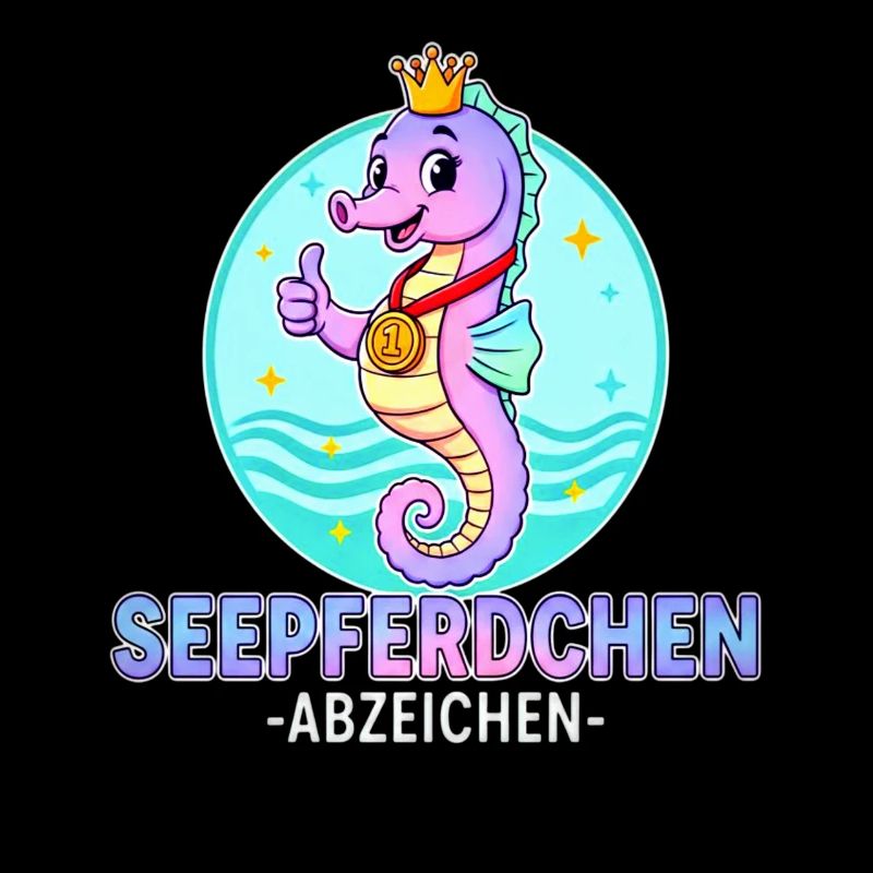 Seepferdchen Abzeichen mit Farbverlauf