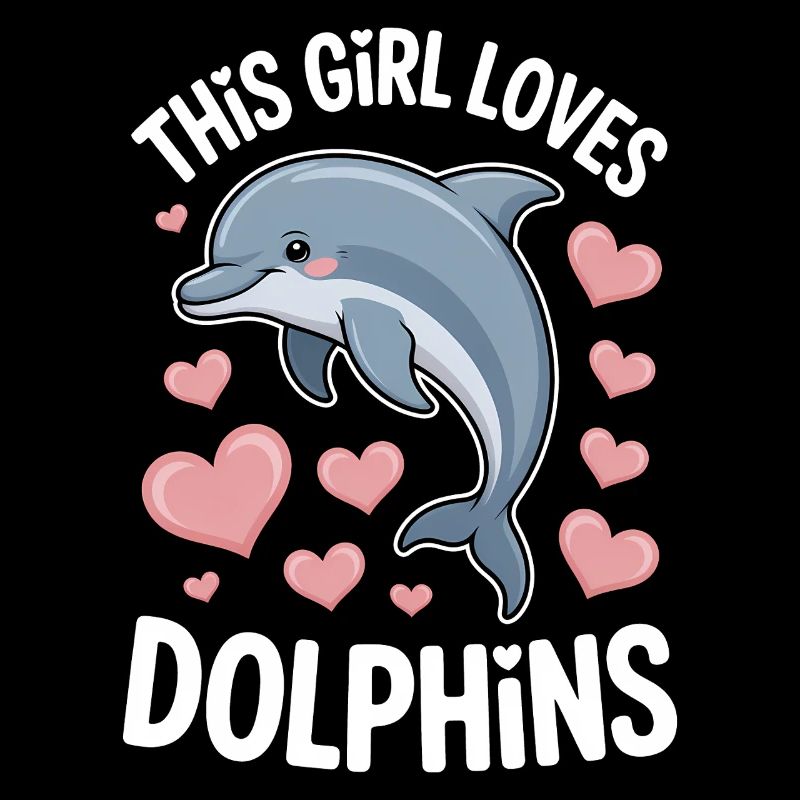 Delfin Spruch Mädchen Lustiges Delfin Geschenk