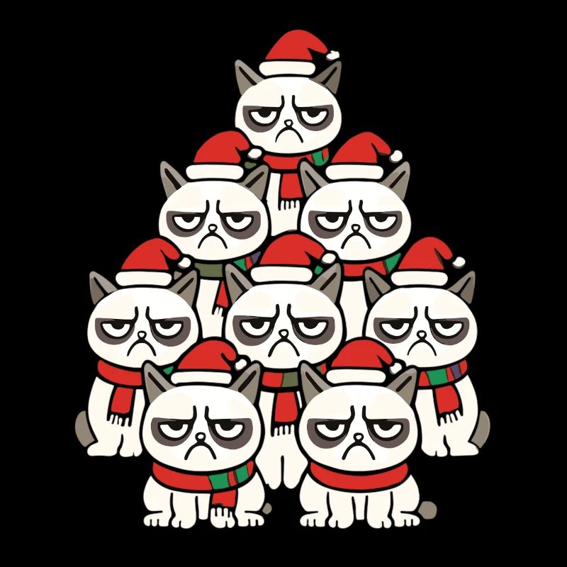  Grumpy Christmas Cats – Lustiges Katzen