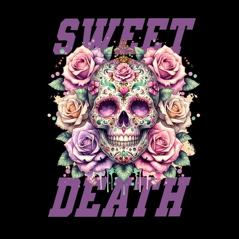 Flowers Skull Beauty Bloom