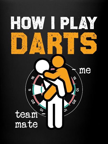 Darts Umarmung Teamgeist