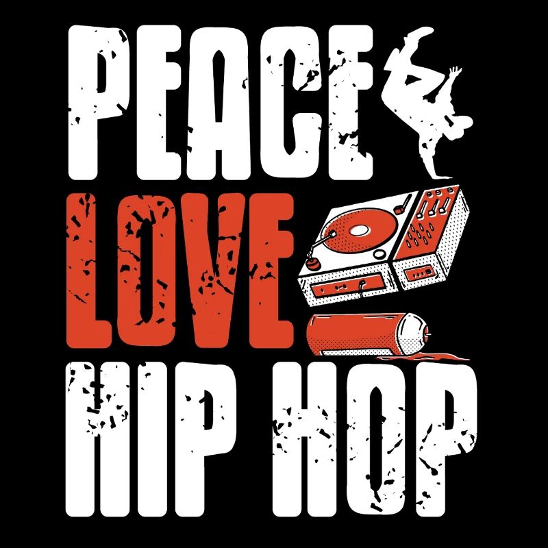 Paix Unité Beat Mouvement Graffiti DJ Bboy Flow