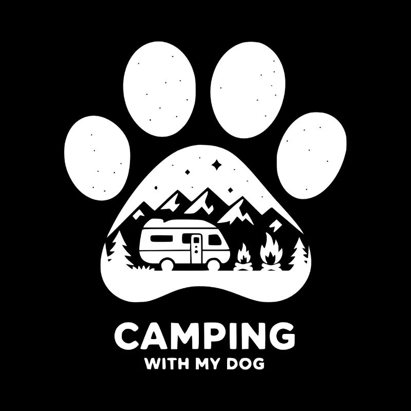 Camping mit Hund Zitat Camper