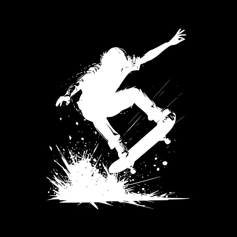 Energetisches Skateboard-Design