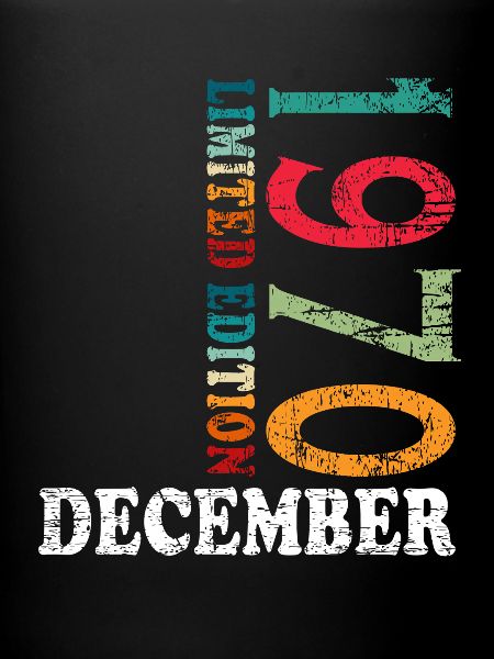 Anniversaire en décembre 1970 - décembre