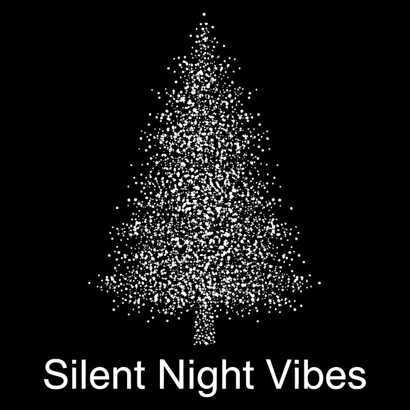 Silent Night Vibes - Tree Silhouette