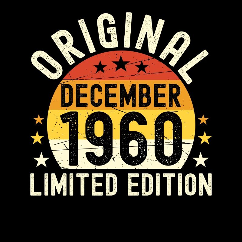 Geburtstag Dezember 1960 Originales Vintage-Geschenk