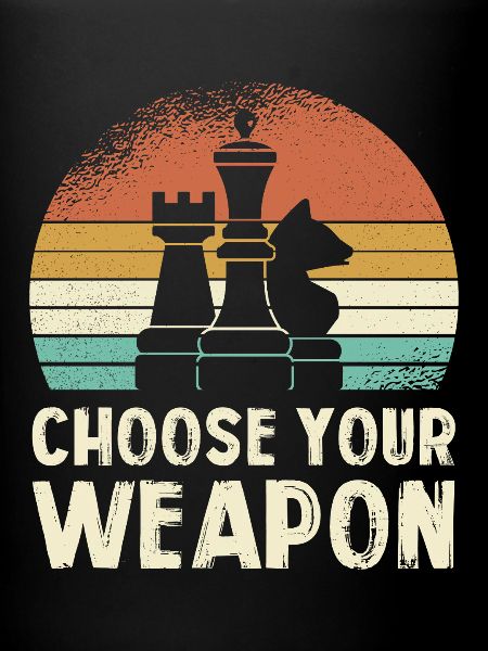 Tirage rétro d’arme d’échecs