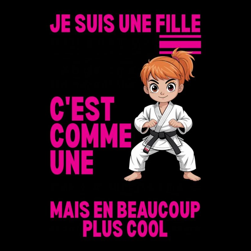 Ich bin ein Mädchen, das Judo praktiziert