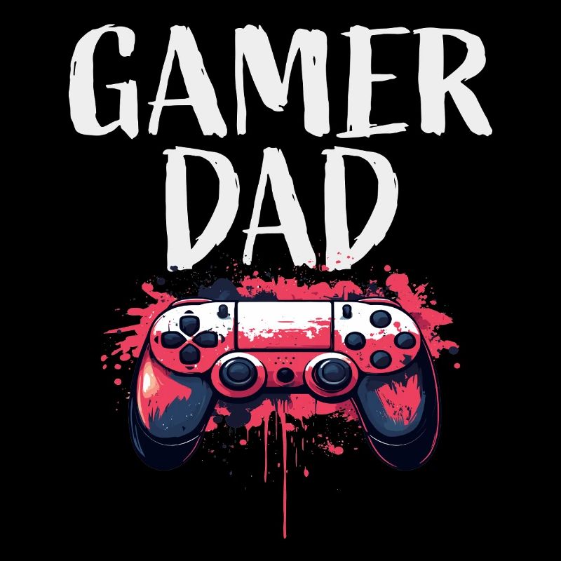 Gamer Dad Controller Kunst