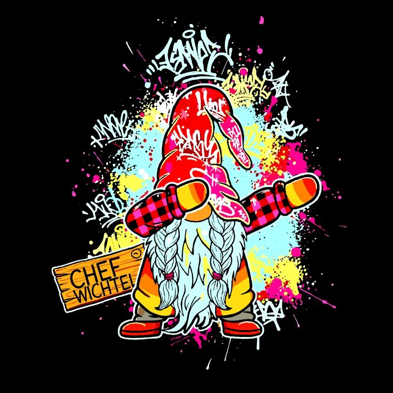 CHEF WICHTEL Dab Graffiti Männlich Xmas