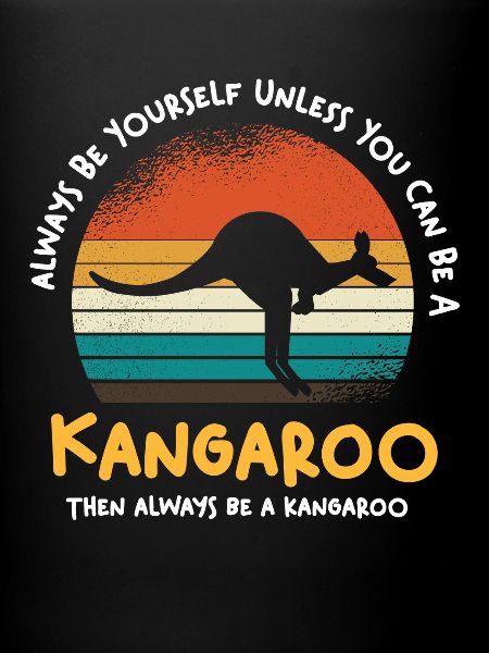 Kangaroo Retro Sunset