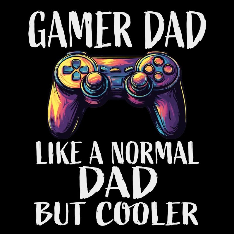 Gamer Dad Cooler Controller Saying