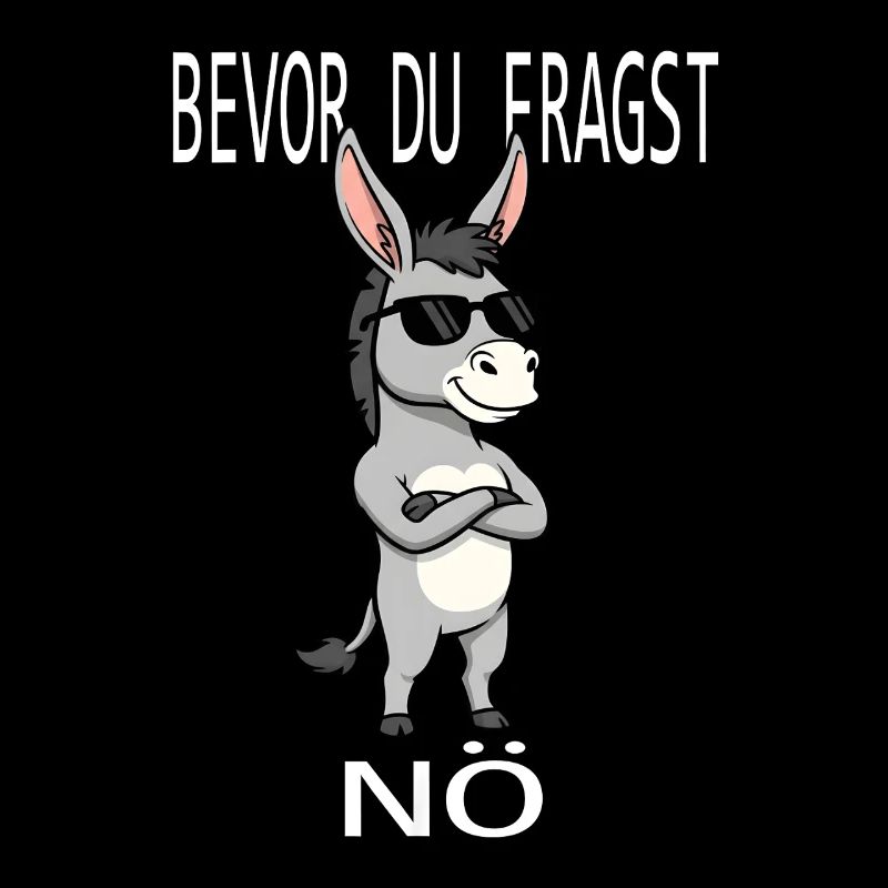 Before you ask nope donkey saying sunglasses fun