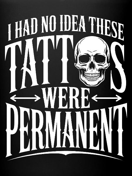 Tattoo-Permanenz-Schädel-T-Shirt