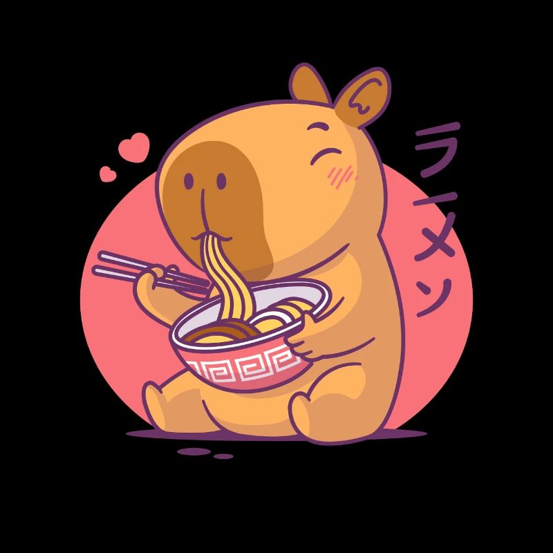 Amateur de ramen de capybara