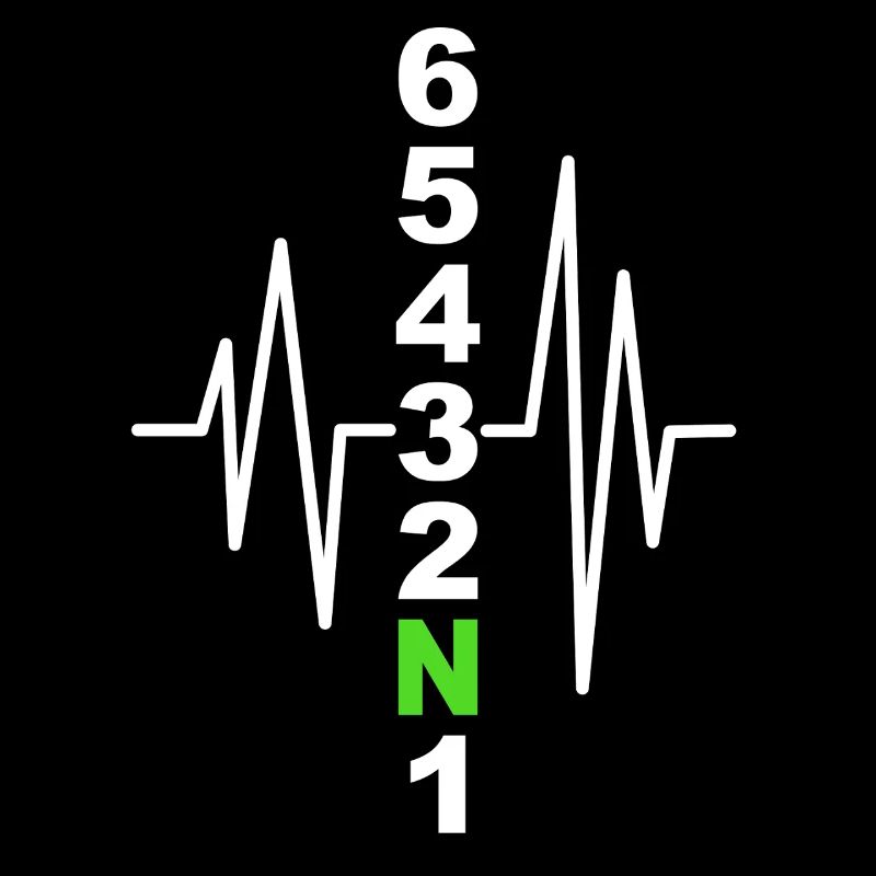 Motorcycle Gearshift Pattern with Heartbeat – Biker