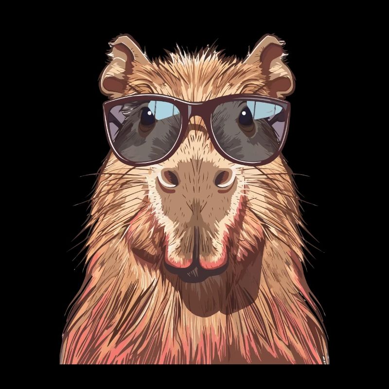 Cool Capybara with Sunglasses Fun