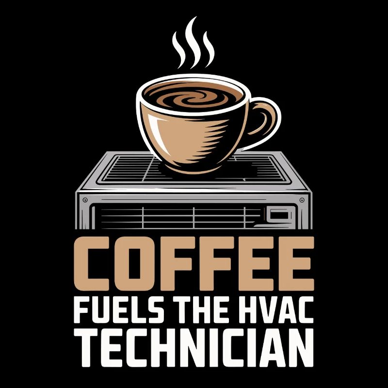 Kaffee Liebender HVAC Techniker Geschenk Arbeiter