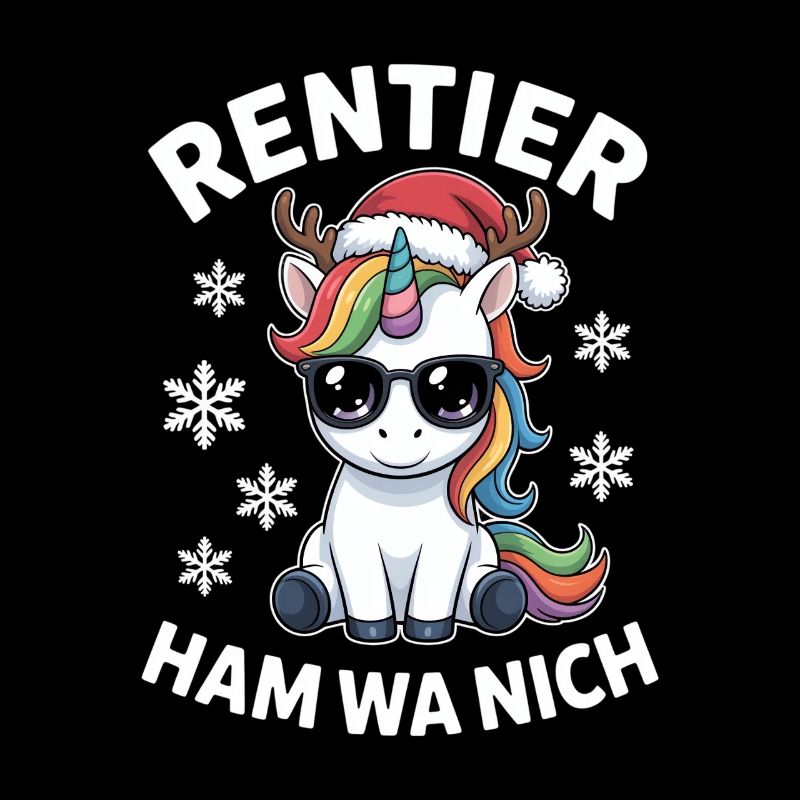 Licorne Ramon de renne à Noël laide