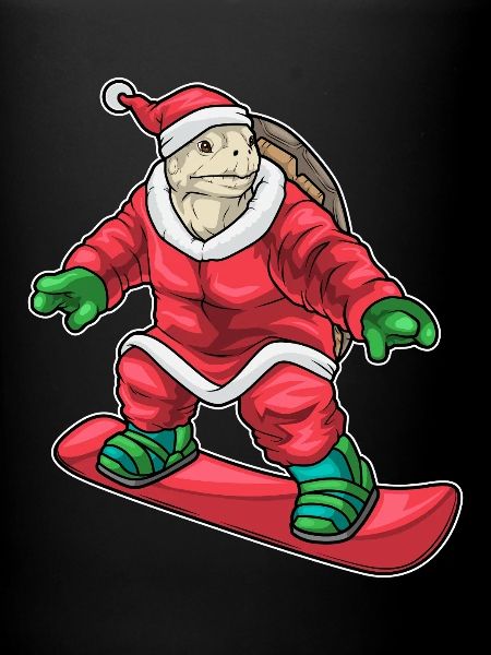 Turtle Christmas Skateboard