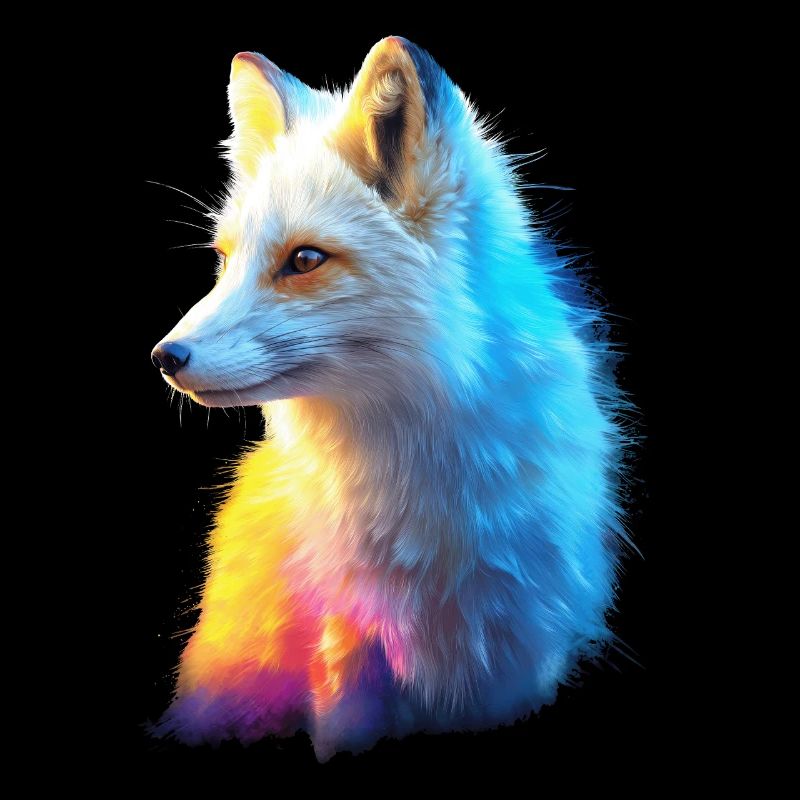 Polarfuchs Schneefuchs Eisfuchs Süßer Weißer Fuchs