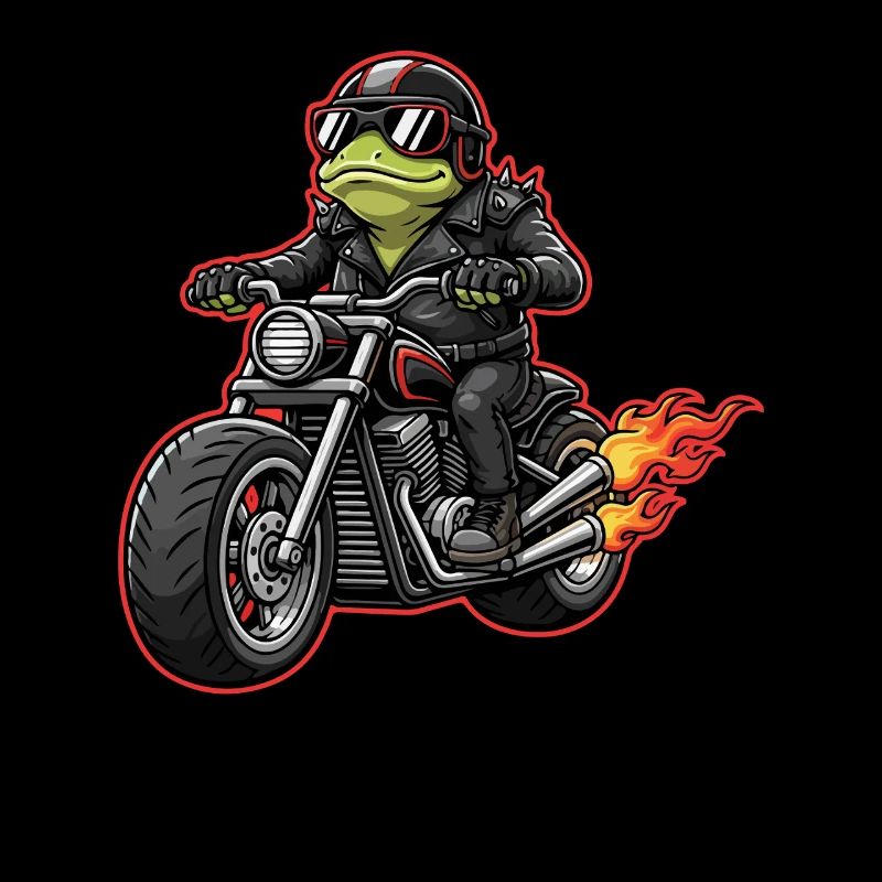 Frog Biker dans le style veste en cuir