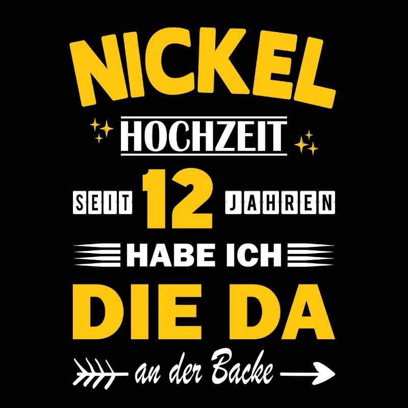 Nickel Wedding 12e anniversaire de mariage Mari
