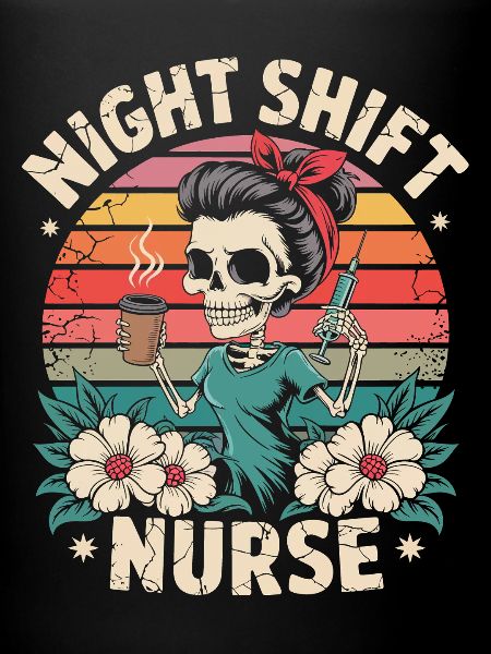 Infirmière de nuit rétro