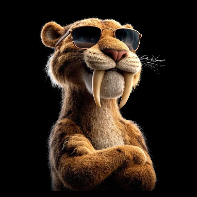Saber-toothed tiger Smilodon Big cat Sabertooth tiger
