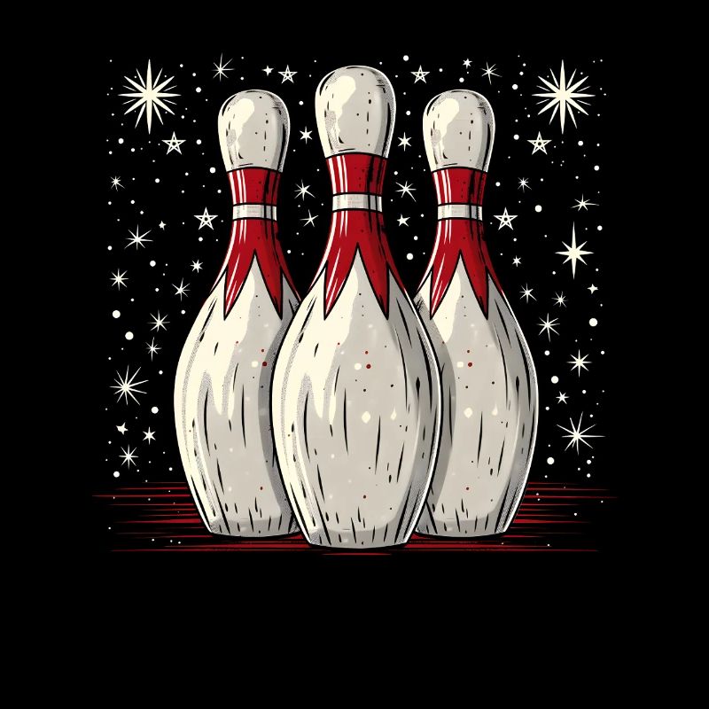 Cartoon Bowling Pins