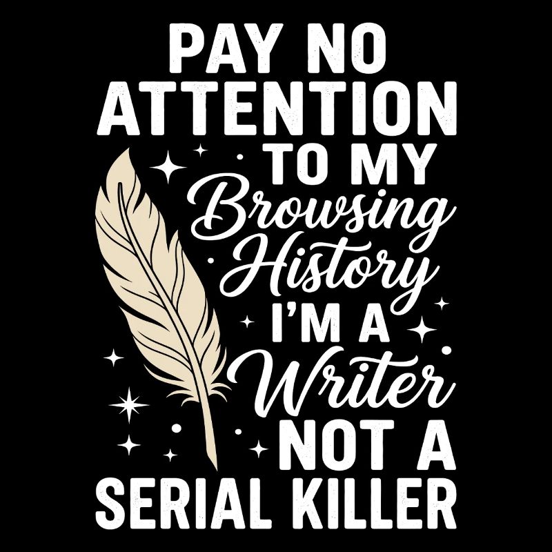 Cool Writer Author Journalist Writing Poetry