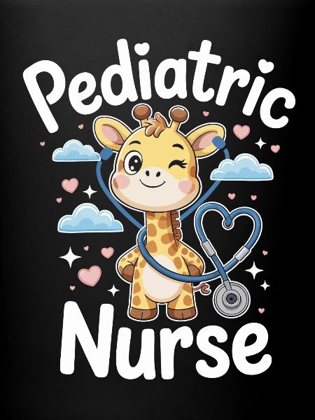 Pediatric giraffe with stethoscope