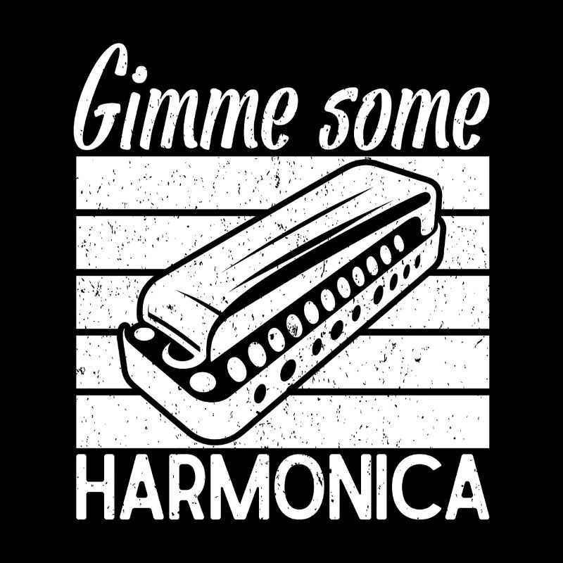 Musicien d’harmonica Donne-moi un peu d’harmonica