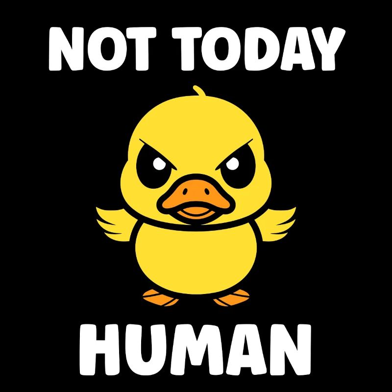 Rebellious duckling not today