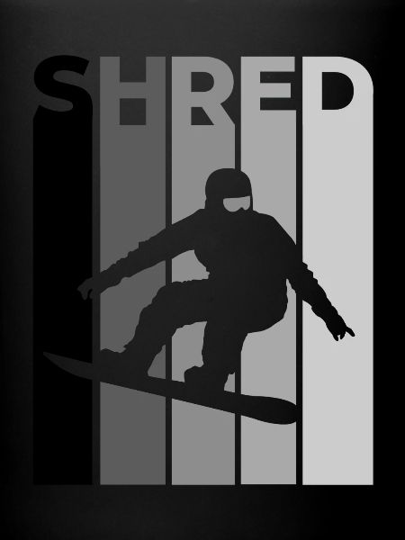 SHRED Snowboarder – Snowboard Spruch & Action