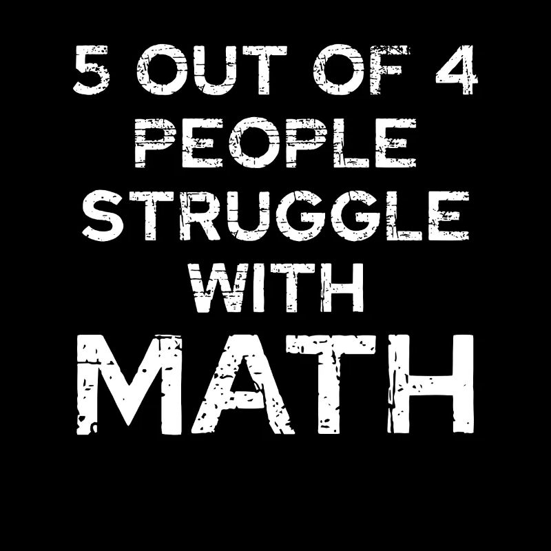 5 personnes sur 4 ont du mal avec les maths