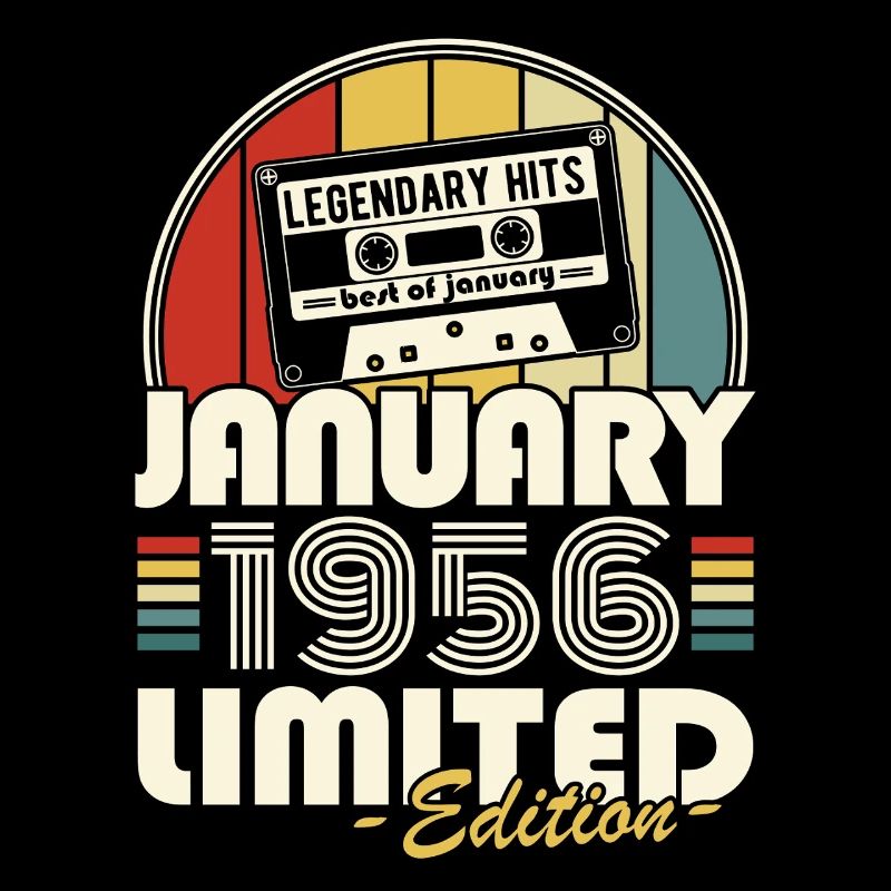 Retro-Geburtstagsgeschenk im Januar 1956